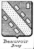 Beauvoir Coat of Arms / Family Crest 7