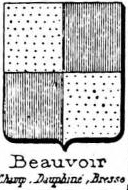 Beauvoir Coat of Arms / Family Crest 8