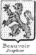 Beauvoir Coat of Arms / Family Crest 9