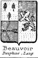 Beauvoir Coat of Arms / Family Crest 10