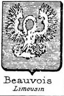Beauvois Coat of Arms / Family Crest 3