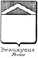 Beauxyeux Coat of Arms / Family Crest 0