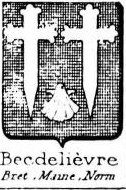 Becdelievre Coat of Arms / Family Crest 0