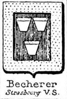 Becherer Coat of Arms / Family Crest 1