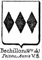 Bechillon Coat of Arms / Family Crest 1