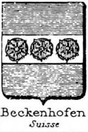 Beckenhofen Coat of Arms / Family Crest 1