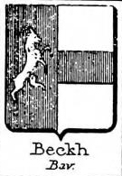 Beckh Coat of Arms / Family Crest 1