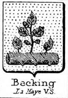Becking Coat of Arms / Family Crest 1