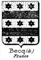 Becq Coat of Arms / Family Crest 0