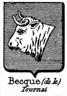 Becque Coat of Arms / Family Crest 1