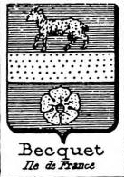 Becquet Coat of Arms / Family Crest 5