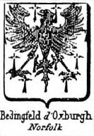 Bedingfeld Coat of Arms / Family Crest 2