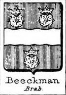 Beeckman Coat of Arms / Family Crest 2