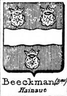 Beeckman Coat of Arms / Family Crest 3