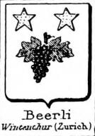 Beerli Coat of Arms / Family Crest 0