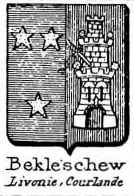 Bekleschew Coat of Arms / Family Crest 0