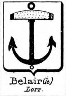 Belair Coat of Arms / Family Crest 1