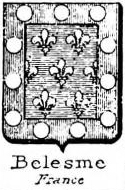 Belesme Coat of Arms / Family Crest 1