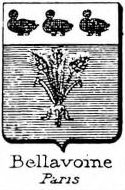 Bellavoine Coat of Arms / Family Crest 0