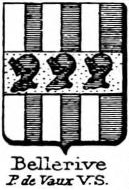 Bellerive Coat of Arms / Family Crest 0