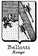 Bellotti Coat of Arms / Family Crest 2
