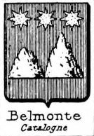 Belmonte Coat of Arms / Family Crest 1