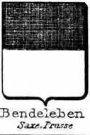 Bendeleben Coat of Arms / Family Crest 3