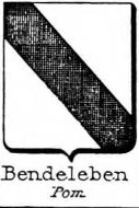 Bendeleben Coat of Arms / Family Crest 2