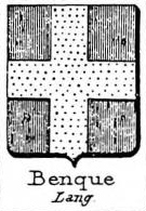 Benque Coat of Arms / Family Crest 0