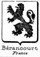 Berancourt Coat of Arms / Family Crest 0