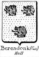 Berendonk Coat of Arms / Family Crest 0