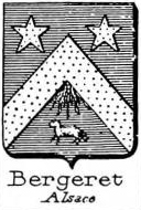 Bergeret Coat of Arms / Family Crest 1