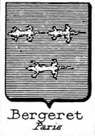 Bergeret Coat of Arms / Family Crest 0