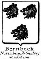 Bernbeck Coat of Arms / Family Crest 1