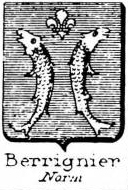 Berrignier Coat of Arms / Family Crest 0