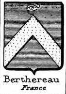 Berthereau Coat of Arms / Family Crest 0