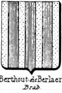 Berthout Coat of Arms / Family Crest 1