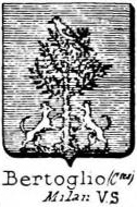 Bertoglio Coat of Arms / Family Crest 1
