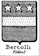 Bertolli Coat of Arms / Family Crest 1
