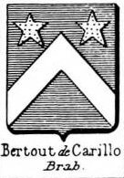 Bertout Coat of Arms / Family Crest 1