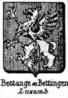 Bettange Coat of Arms / Family Crest 1