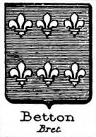Betton Coat of Arms / Family Crest 2