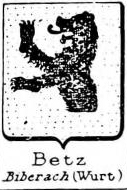 Betz Coat of Arms / Family Crest 2
