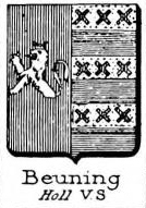Beuning Coat of Arms / Family Crest 0