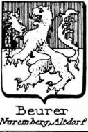 Beurer Coat of Arms / Family Crest 0