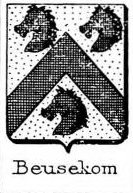 Beusekom Coat of Arms / Family Crest 1