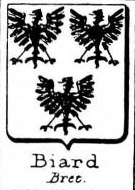 Biard Coat of Arms / Family Crest 0