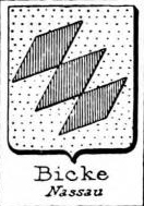 Bicke Coat of Arms / Family Crest 0