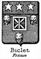 Biclet Coat of Arms / Family Crest 0