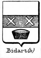 Bidart Coat of Arms / Family Crest 1